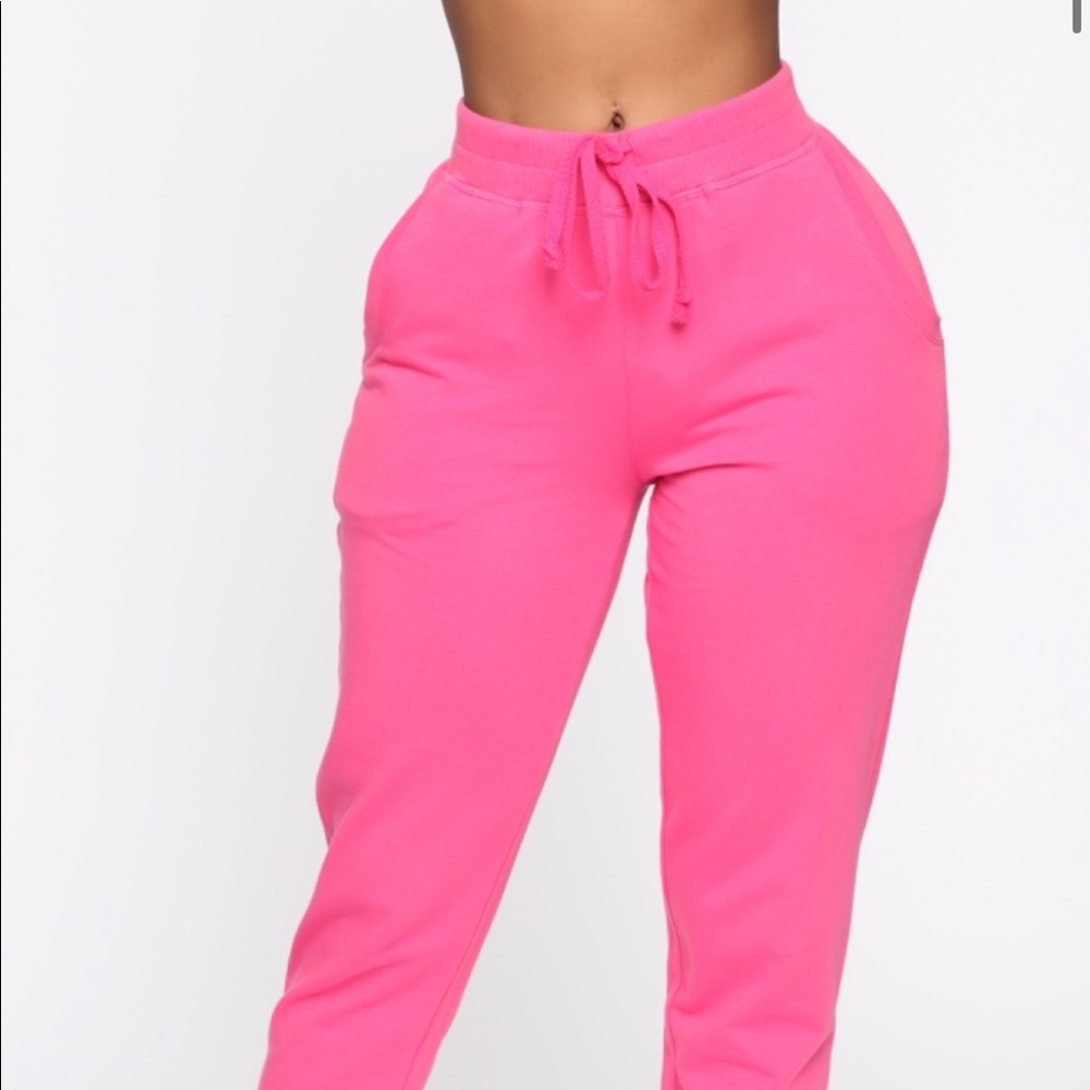Baby Pink Fashion Nova sweatpant joggers